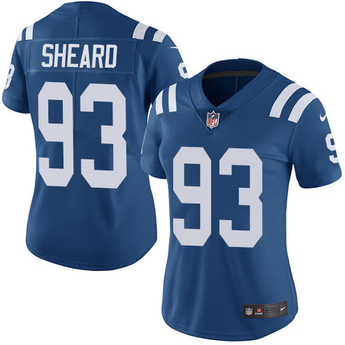 Indianapolis Colts #93 Limited Jabaal Sheard Royal Blue Nike NFL Home Women Vapor Untouchable jerseys->indianapolis colts->NFL Jersey